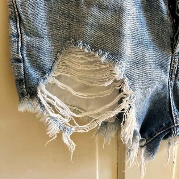 FREE PEOPLE denim shorts - Picture 2 of 13
